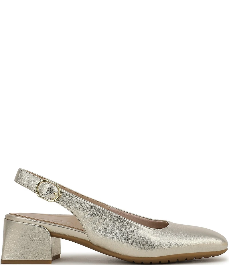 Vionic Reyes Leather Slingback Pumps