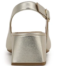 Vionic Reyes Leather Slingback Pumps