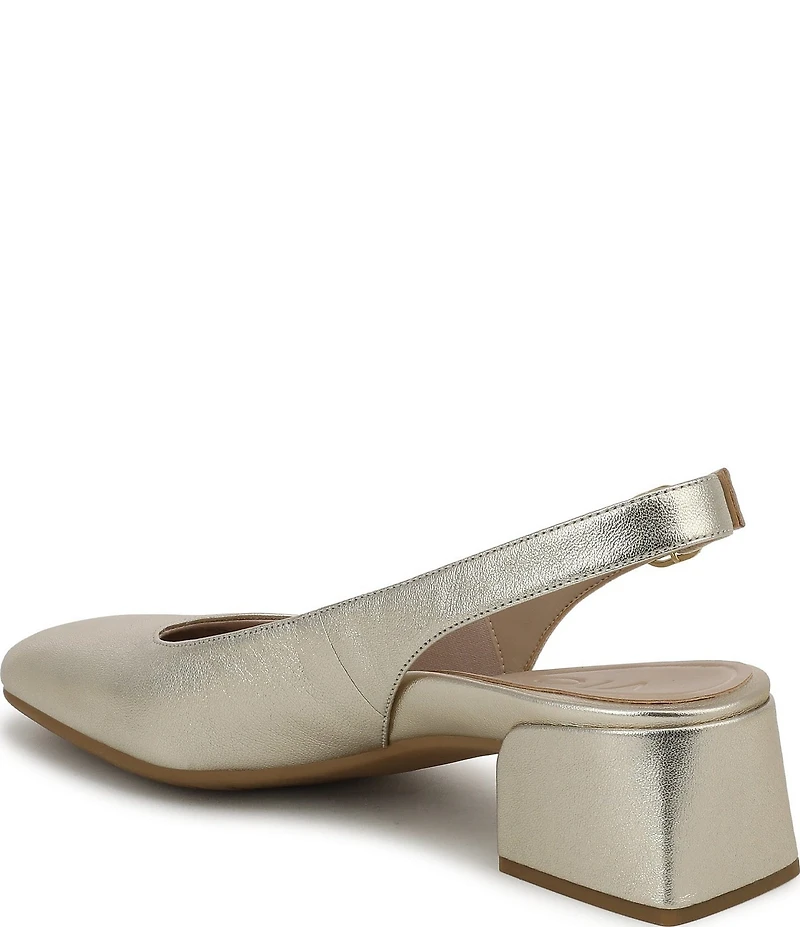 Vionic Reyes Leather Slingback Pumps