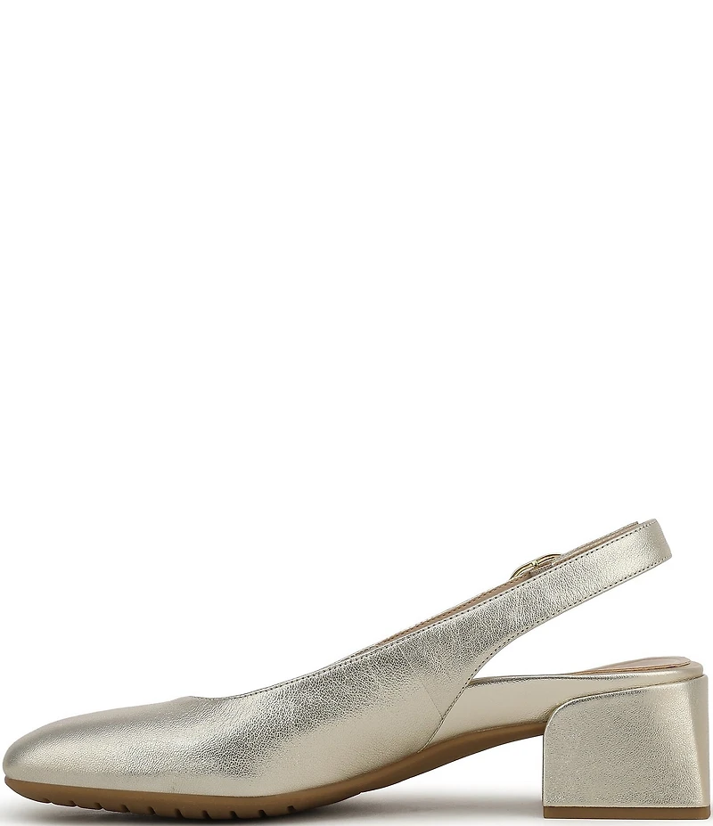 Vionic Reyes Leather Slingback Pumps