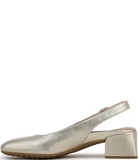 Vionic Reyes Leather Slingback Pumps
