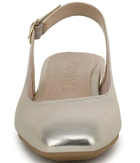 Vionic Reyes Leather Slingback Pumps