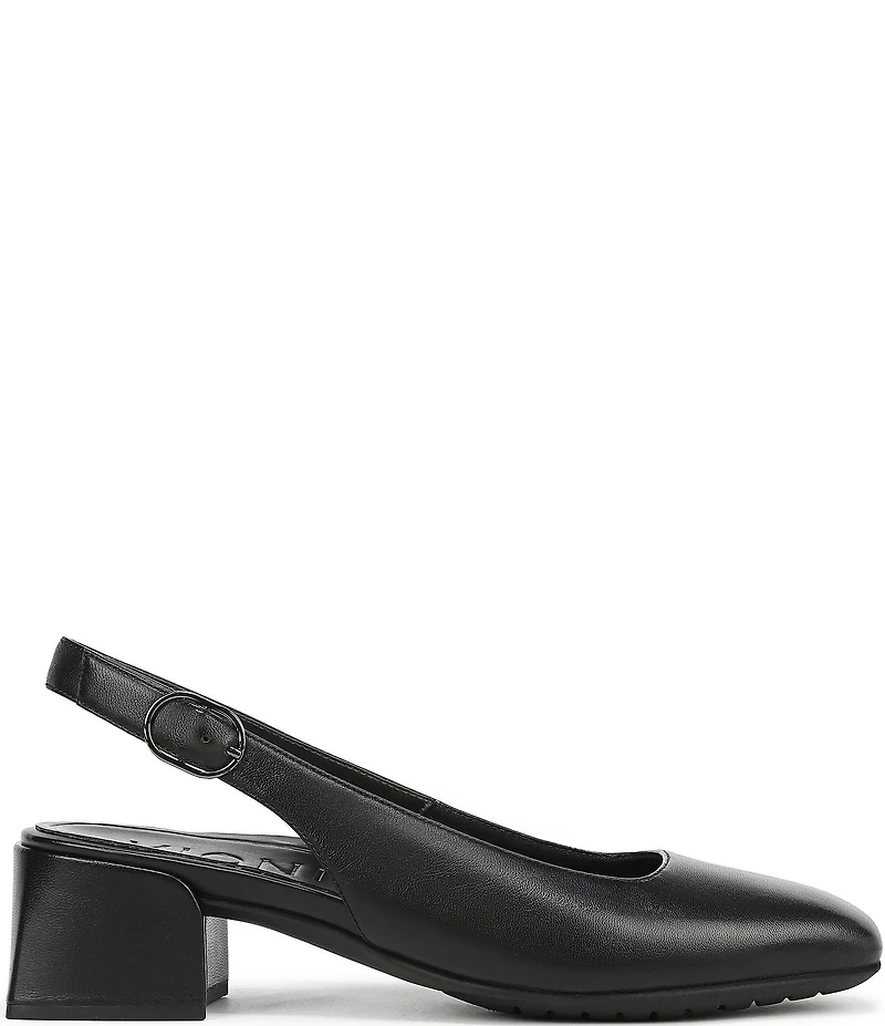 Vionic Reyes Leather Slingback Pumps