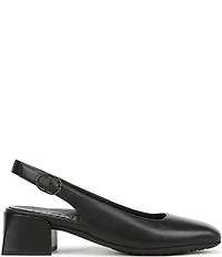 Vionic Reyes Leather Slingback Pumps