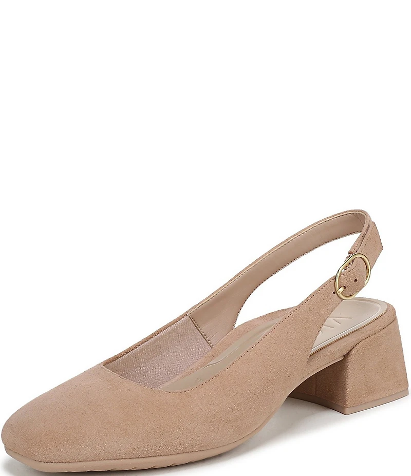 Vionic Reyes Suede Slingback Pumps
