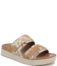 Vionic Riviera Calf Hair Banded Slide Sandals