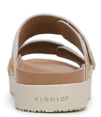 Vionic Riviera Calf Hair Banded Slide Sandals