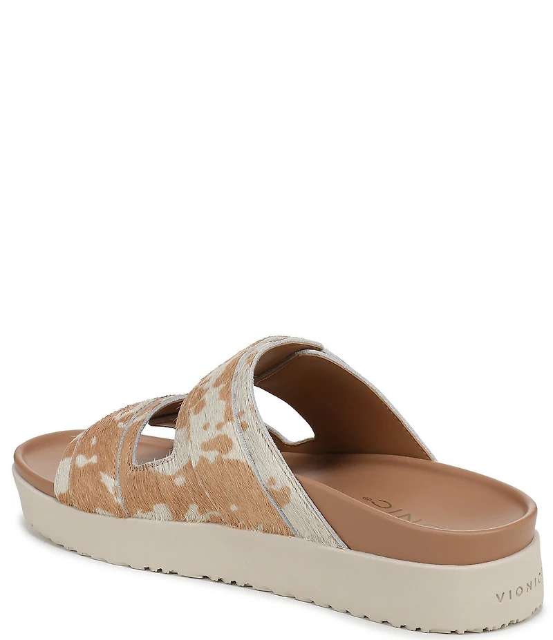 Vionic Riviera Calf Hair Banded Slide Sandals
