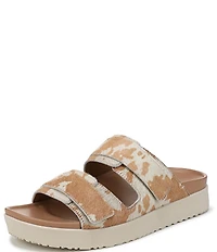 Vionic Riviera Calf Hair Banded Slide Sandals