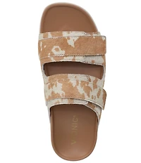 Vionic Riviera Calf Hair Banded Slide Sandals