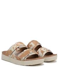 Vionic Riviera Calf Hair Banded Slide Sandals