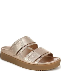 Vionic Riviera Leather Banded Slide Sandals