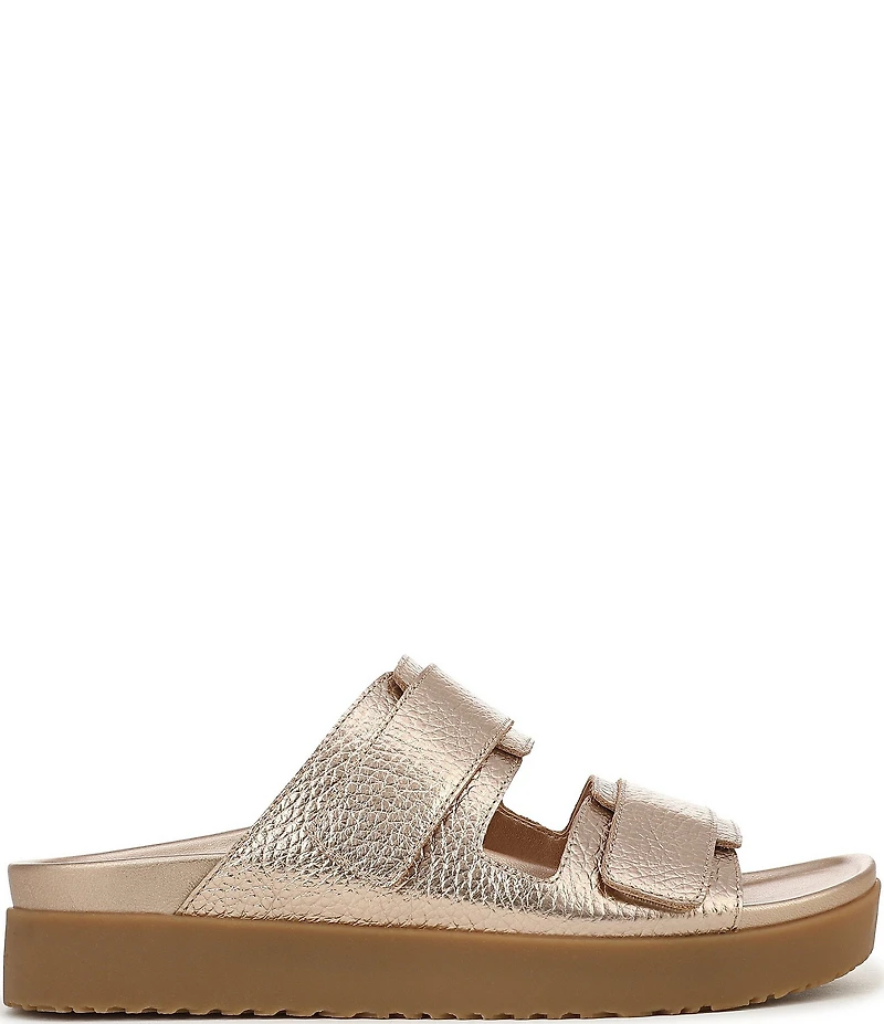 Vionic Riviera Leather Banded Slide Sandals