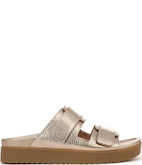 Vionic Riviera Leather Banded Slide Sandals