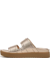 Vionic Riviera Leather Banded Slide Sandals