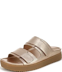 Vionic Riviera Leather Banded Slide Sandals