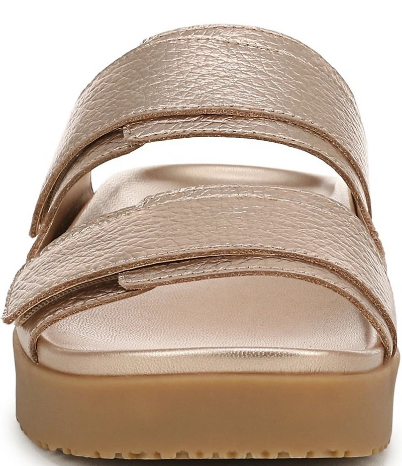 Vionic Riviera Leather Banded Slide Sandals