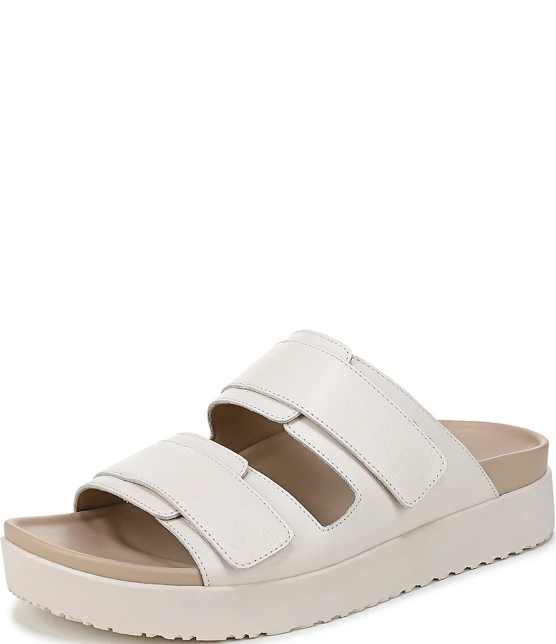 Vionic Riviera Leather Banded Slide Sandals