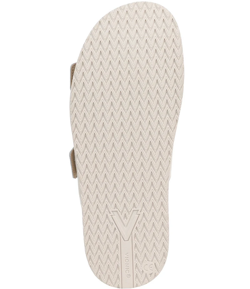 Vionic Riviera Leather Banded Slide Sandals