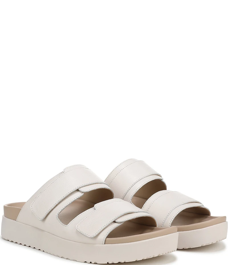 Vionic Riviera Leather Banded Slide Sandals