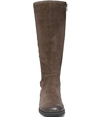 Vionic Rochelle Suede Buckle Strap Hardware Tall Boots