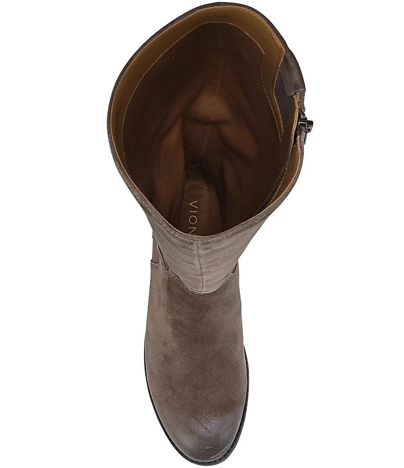 Vionic Rochelle Suede Buckle Strap Hardware Tall Boots