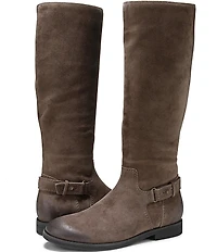 Vionic Rochelle Suede Buckle Strap Hardware Tall Boots