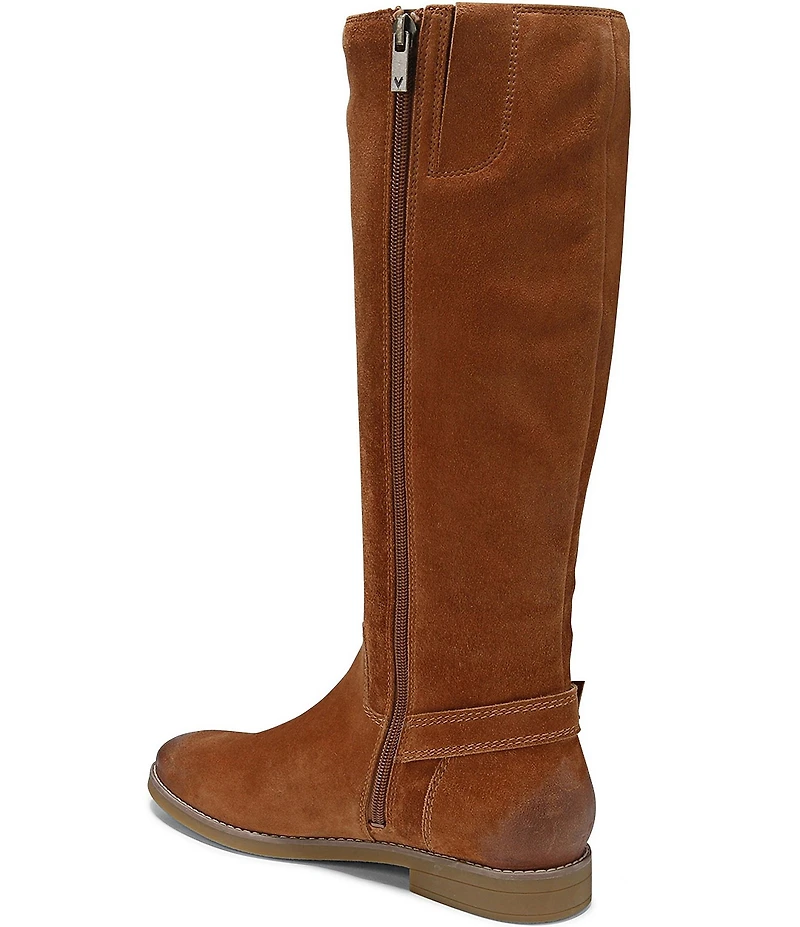 Vionic Rochelle Suede Buckle Strap Hardware Tall Boots
