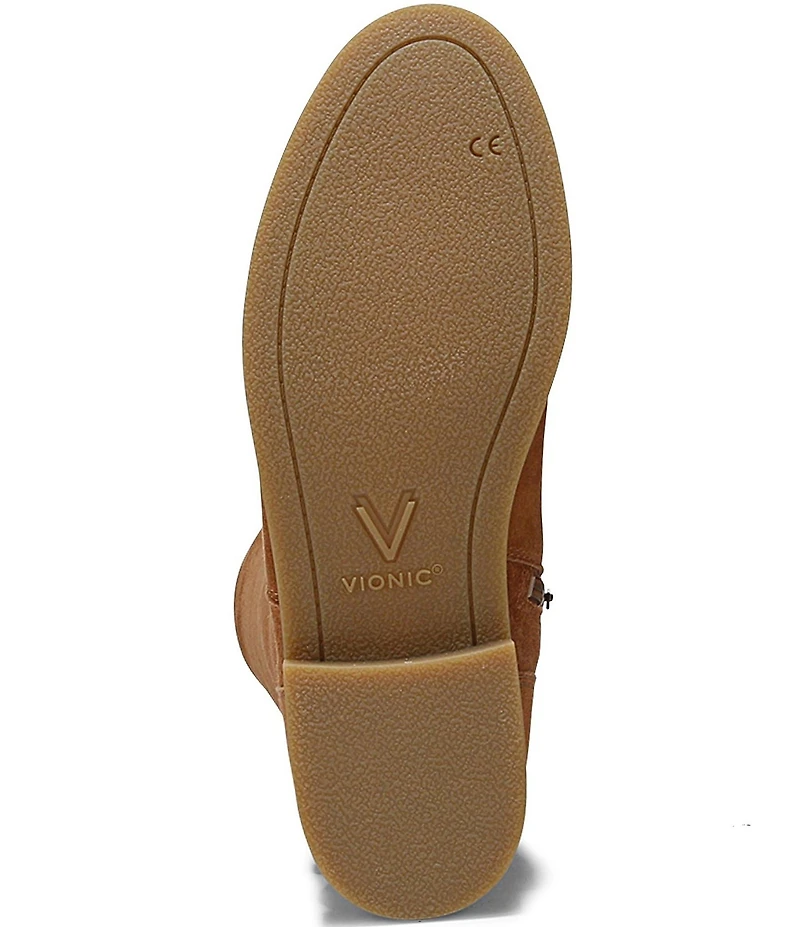 Vionic Rochelle Suede Buckle Strap Hardware Tall Boots