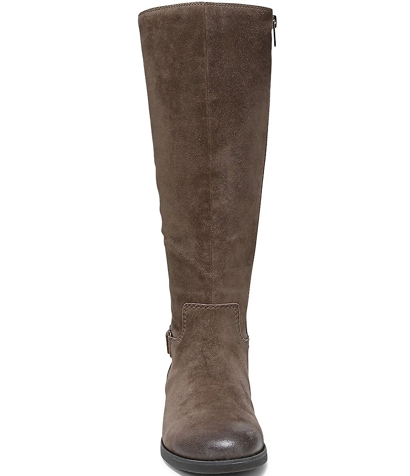 Vionic Rochelle Suede Buckle Strap Hardware Tall Boots