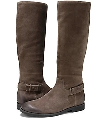 Vionic Rochelle Suede Buckle Strap Hardware Tall Boots