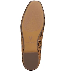 Vionic Sadie Calf Hair Leopard Print Penny Loafers