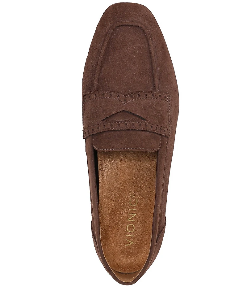 Vionic Sadie Suede Penny Loafers