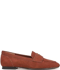 Vionic Sadie Tonal Snake Print Nubuck Penny Loafers