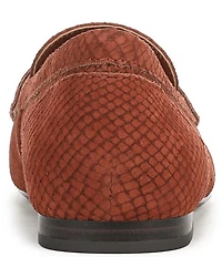 Vionic Sadie Tonal Snake Print Nubuck Penny Loafers