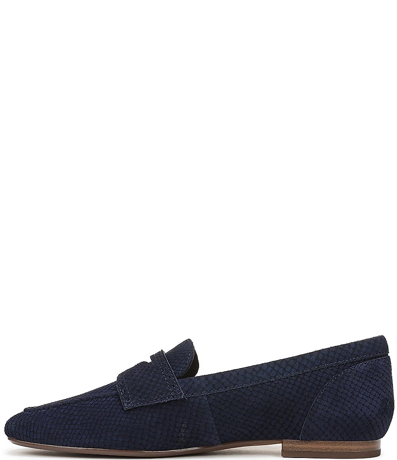 Vionic Sadie Tonal Snake Print Nubuck Penny Loafers