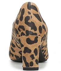 Vionic Samira Leopard Print Suede Mary Jane Pumps