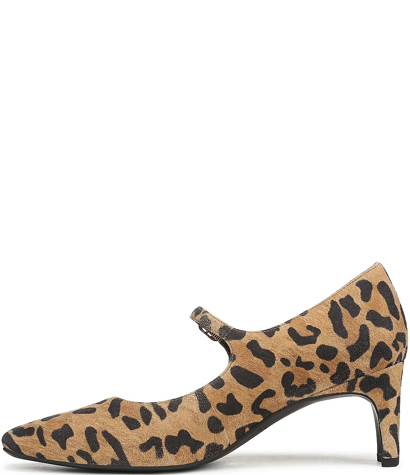 Vionic Samira Leopard Print Suede Mary Jane Pumps