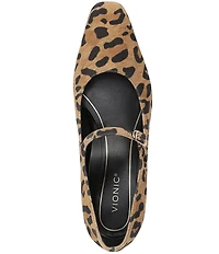 Vionic Samira Leopard Print Suede Mary Jane Pumps