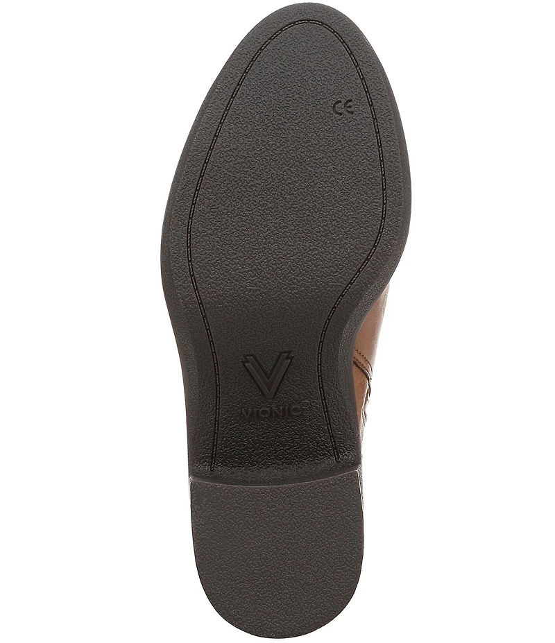Vionic Savannah Leather Chelsea Booties
