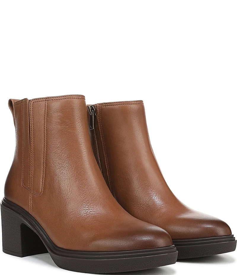 Vionic Savannah Leather Chelsea Booties