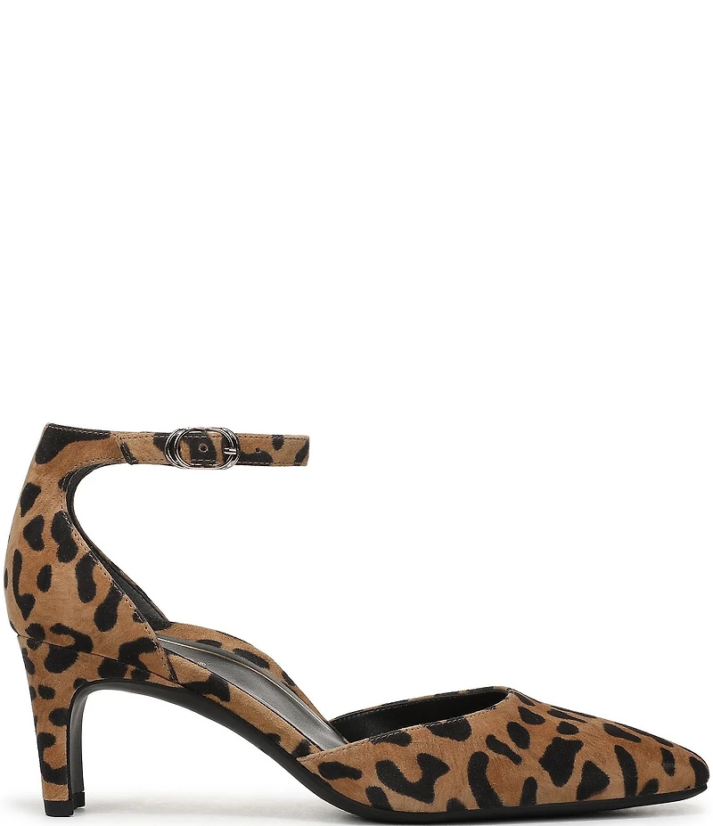 Vionic Scarlett Suede Leopard Print Dress Pumps