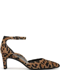 Vionic Scarlett Suede Leopard Print Dress Pumps