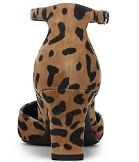 Vionic Scarlett Suede Leopard Print Dress Pumps