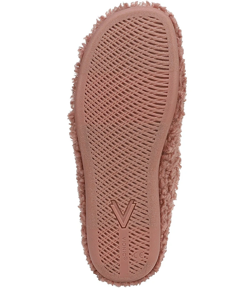 Vionic Snuggle Faux Shearling Loafer Inspired Slippers