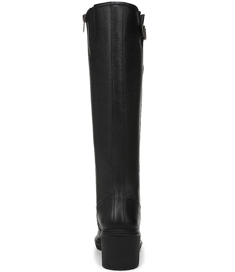 Vionic Sonora Leather Buckle Hardware Detail Tall Boots