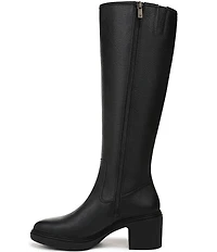 Vionic Sonora Leather Buckle Hardware Detail Tall Boots