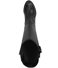 Vionic Sonora Leather Buckle Hardware Detail Tall Boots