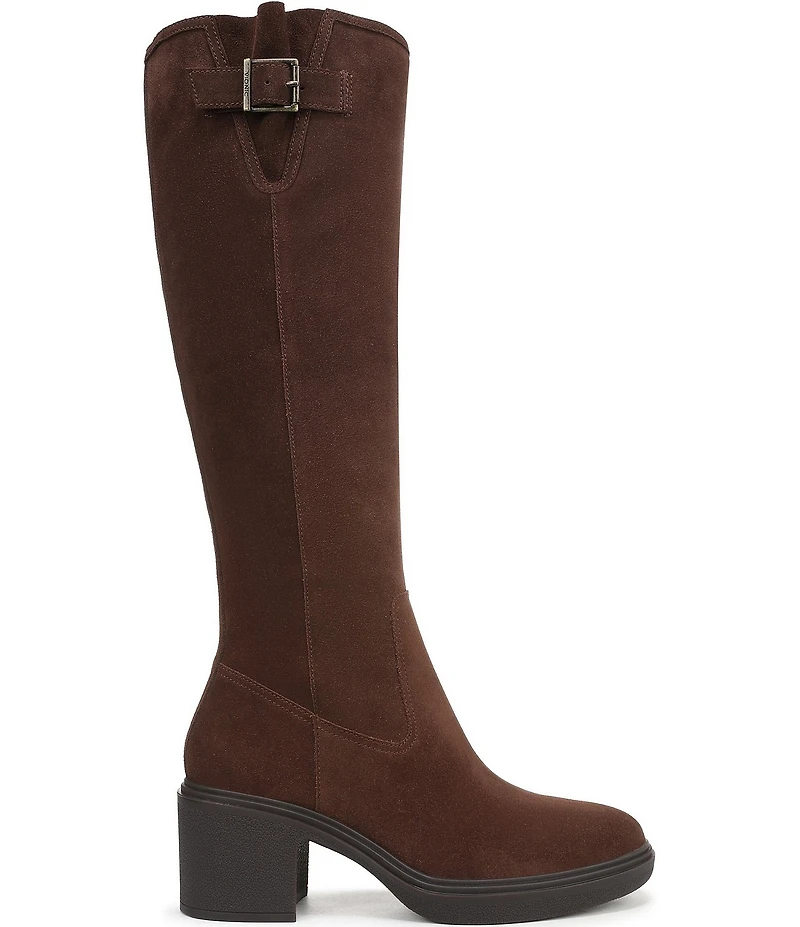 Vionic Sonora Suede Buckle Hardware Detail Tall Boots