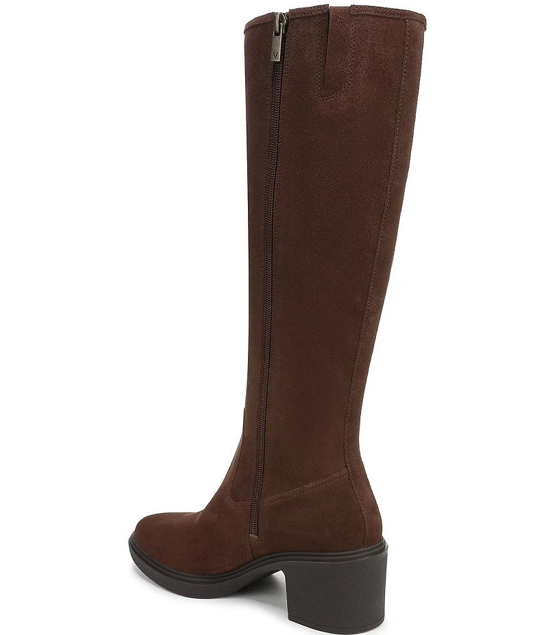 Vionic Sonora Suede Buckle Hardware Detail Tall Boots